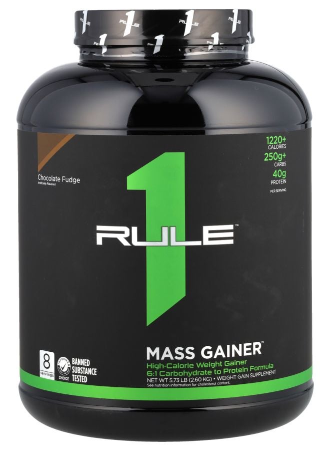 Rule One Proteins Mass Gainer™ Chocolate Fudge 5.73 lbs (2.60 kg) - Image 1