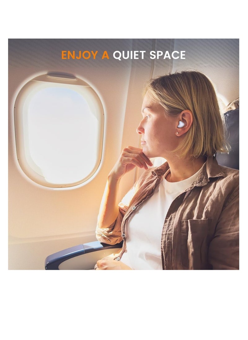 T NEWFUN Silicone Ear Plugs for Sleeping Swimming, Reusable Moldable Noise Cancelling Earplugs for Sleeping, Swimmers, Snoring, Airplanes, Travel, Work, and Studying (16-Pillows)  - Image 5