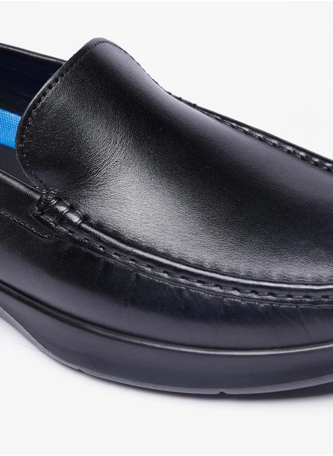 DUCHINI Men's Solid Slip-On Moccasins