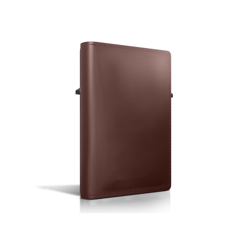 Barakah AirTag Wallet, Trackable Wallet with AirTag Holder, RFID-Blocking Minimalist Leather Wallet, Slim Leather Airtag Wallet, Men and Women, Smart Wallet, AirTag Not Included (Brown) - Image 4