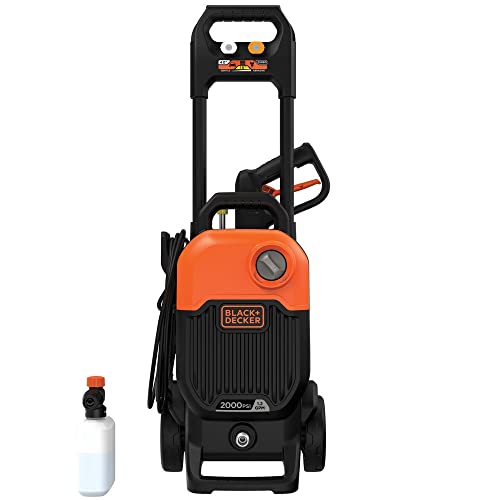 BLACK+DECKER Electric Cold Water Pressure Washer, 2,000 MAX PSI, 1.2 GPM (BEPW2000) - Image 2