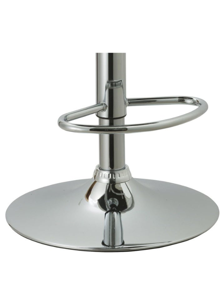 سمارت هوم كرسي بار دوّار مرتفع للمطبخ والمقهى - مقعد بتصميم عصري فاخر مع مسند ظهر ومقعد مبطن قابل لتعديل الارتفاع – كرسي طاولة بار وكاونتر للمطابخ والمطاعم والمقاهي - Image 2