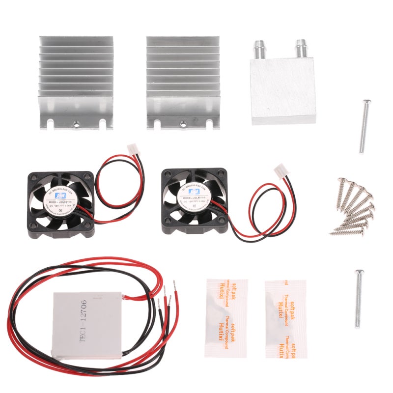Thermoelectric Peltier Diy Kit: 2pcs Tec1-12706 Plates, Complete Sealed Structure - Higher Reliability, Lightweight Mini Size for Diy Refrigeration Water Cooling System - Image 1