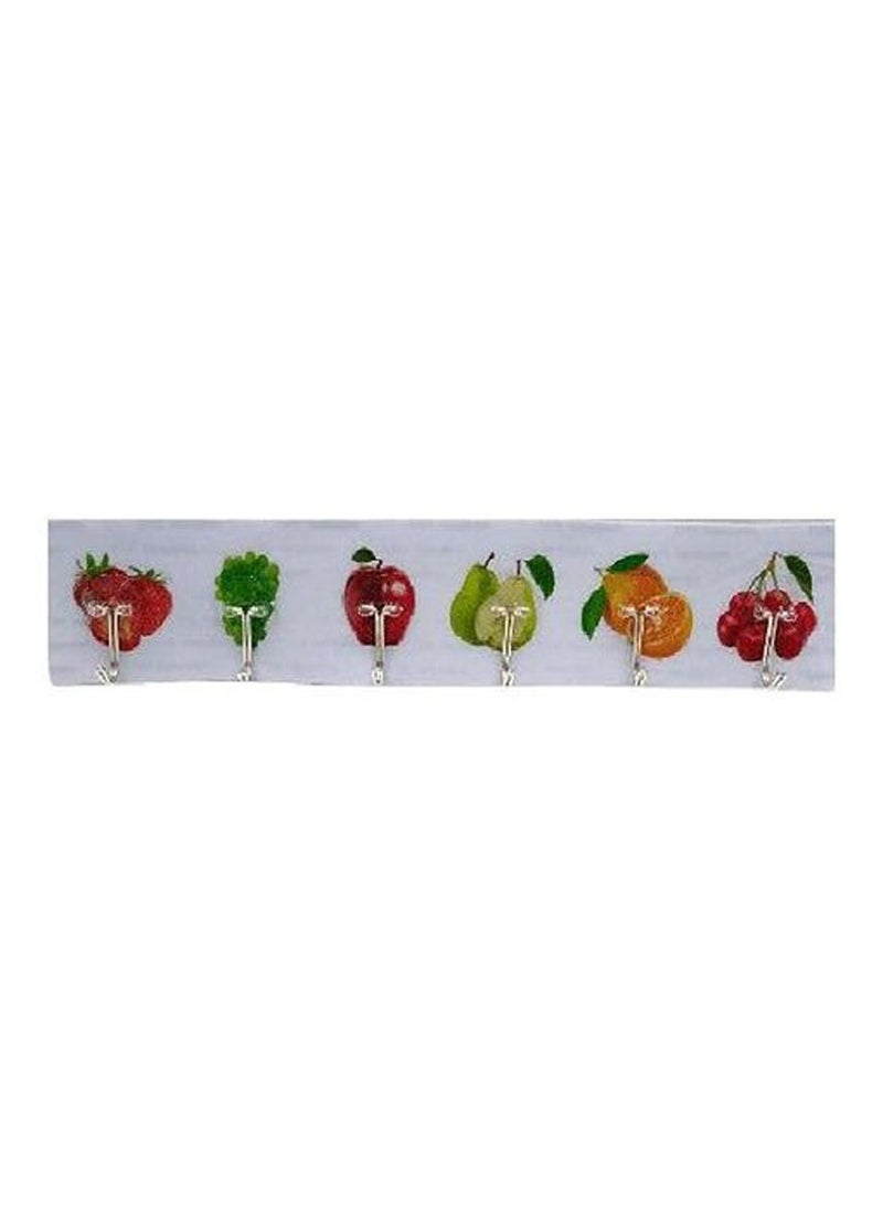 Flexible Hook Hanger With 6 Hooks  Double Face Sticker Shapes.  - Image 3