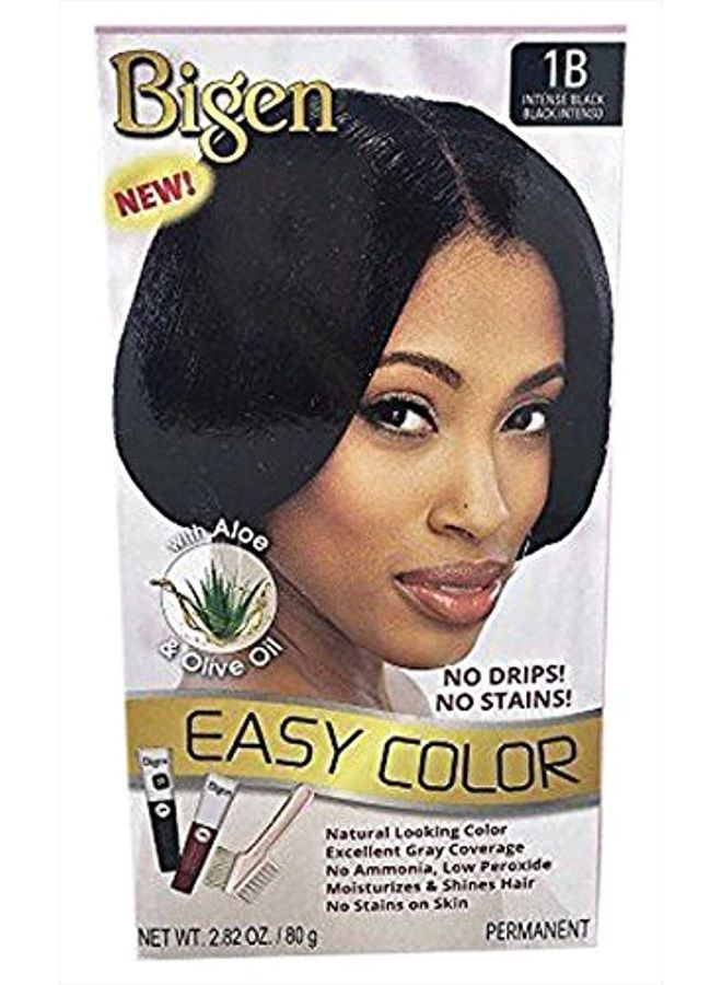 Bigen Easy Color Permanent Hair Dye With Aloe Olive Oil, Intense Black, 2.82 Oz (SG_B0722SMF14_US)  - Image 1