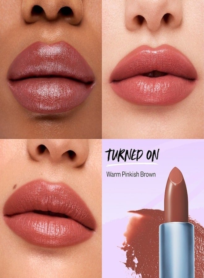 كوساس أحمر شفاه مرطب خفيف الوزن من كوساس - تم تشغيله  - بني وردي دافئ، 4 جم - Image 3