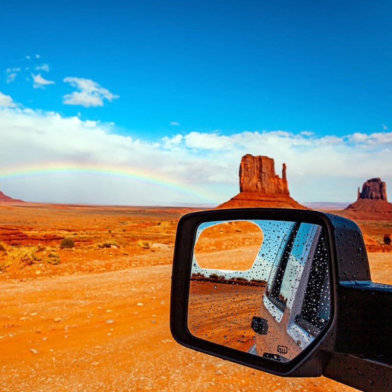 Universal Frameless Convex Car Blind Spot Mirrors with Suction Cups Wide Angle View - Image 5