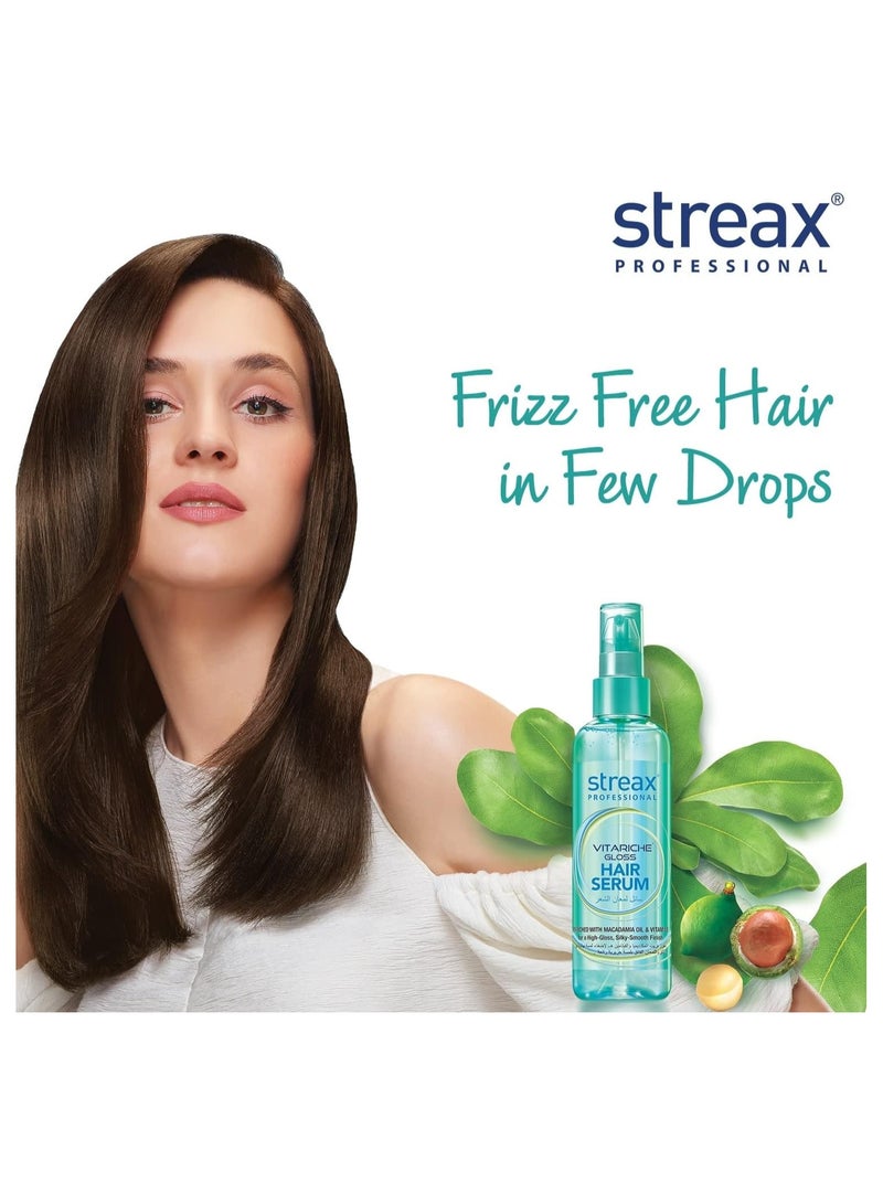 ستريكس مصل الشعر ستريكس بروفيشنال فيتاريش جلوس للنساء والرجال – 100 مل | غني بزيت المكاديميا وفيتامين E | لشعر رائع ولامع | يساعد في التصفيف اليومي | يضيف لمعاناً للشعر - Image 3