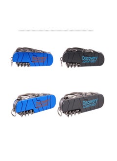 Discovery Discovery Adventures Multitool Knife, DF76586 (9, use stainless steel folding knife Swiss knife lightweight key ring to carry)  - Image 1