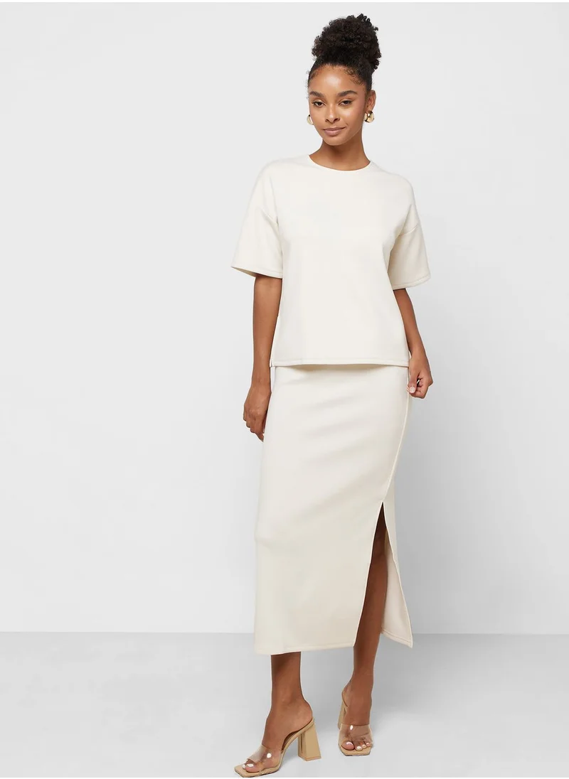 VERO MODA High Waist Essential A-Line Skirt