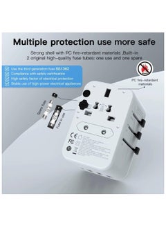 Generic Universal Travel Adapter-Worldwide Plug Adaptor with 3 USB A and 2 USB C Ports, International Travel Adapter for EU, UK, USA, AU, Power Socket Charger  - Image 4
