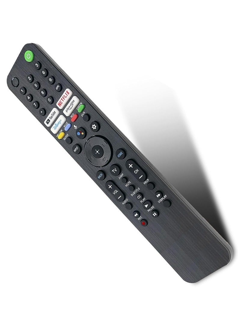 PopZa Voice Remote Control for Sony RMF-TX520U Replacement for Sony Bravia OLED LED 4K 8K UHD Smart Google TV with Netflix, Disney Plus, Prime Video, YouTube and YouTube Video Buttons - Batteries Included - Image 3