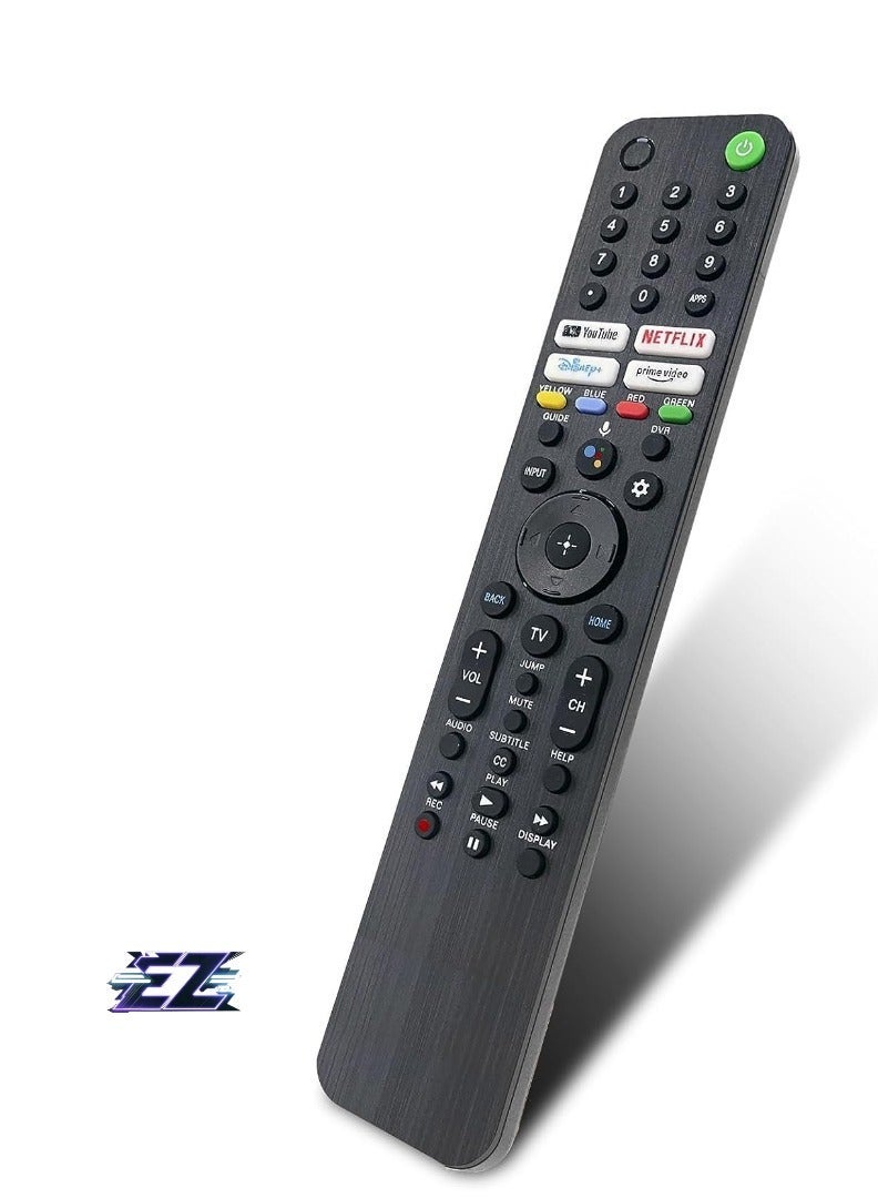 PopZa Voice Remote Control for Sony RMF-TX520U Replacement for Sony Bravia OLED LED 4K 8K UHD Smart Google TV with Netflix, Disney Plus, Prime Video, YouTube and YouTube Video Buttons - Batteries Included - Image 2