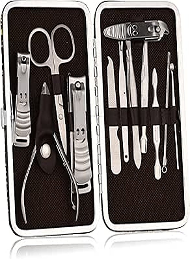 Stainless steel manicure pedicure ear pick nail clippers set