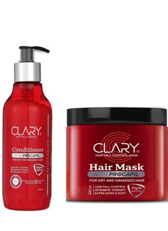 CLARY Clary Hair Conditioner With Procapil +Clary Hair Mask With Procapil 600Ml 