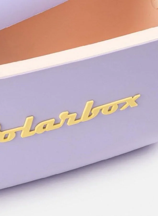 Polarbox Lightweight Durable Cooler Box with Adjustable Leather Strap Lilac and Yellow 20 L 8436582992129