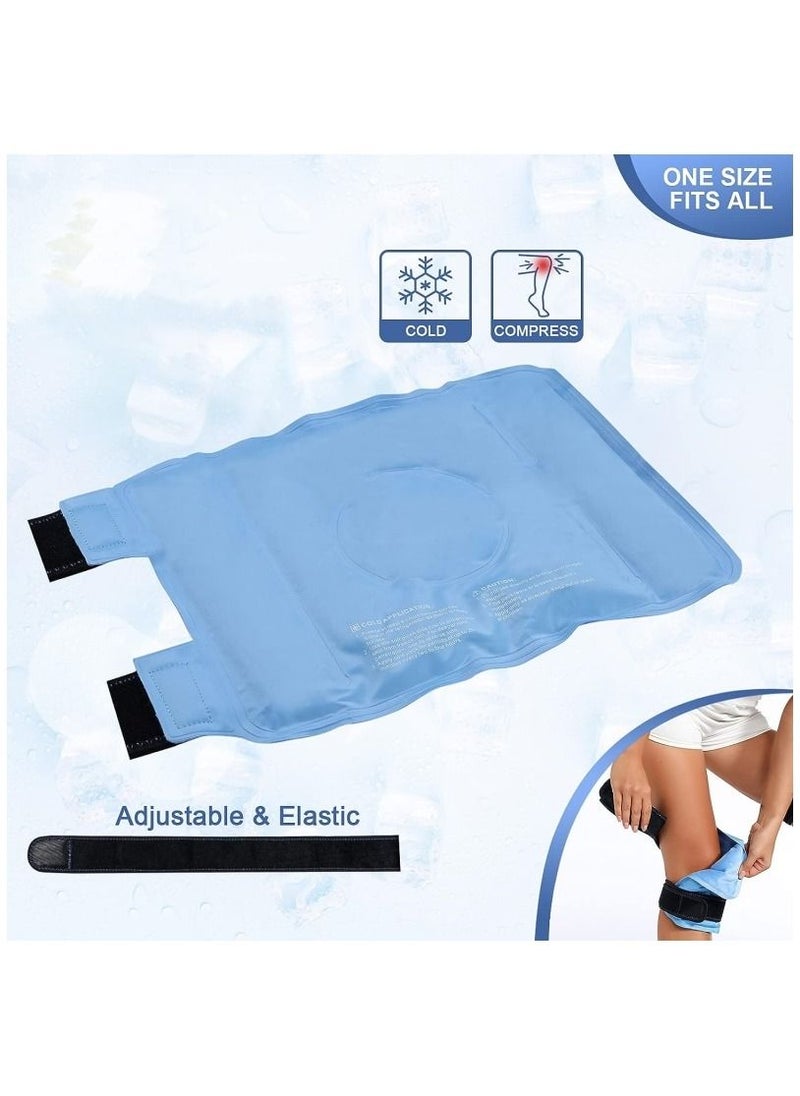 Ru syanl Ice Pack for Knee Pain Relief Reusable Gel Ice Wrap for Leg Injuries Swelling Knee Replacement Surgery Cold Compress Therapy for Arthritis Meniscus Tear and ACL  - Image 5