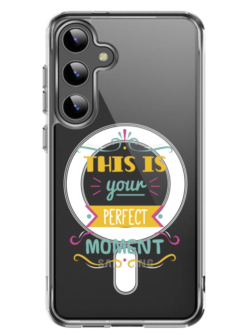 Theodor Magnetic Case for Samsung Galaxy S24 6.2-inch Compatible with MagSafe Wireless Charging, Shockproof Phone Bumper Cover this is your  - Image 1