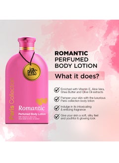 Paris Collection Romantic Perfume Body Lotion Unisex 400ml  - Image 2
