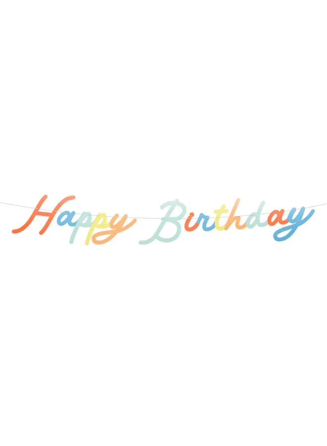 Meri Meri Rainbow Happy Birthday Garland