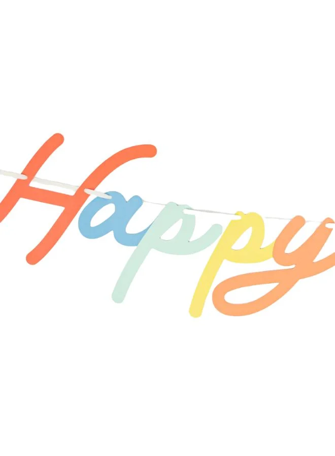 Meri Meri Rainbow Happy Birthday Garland