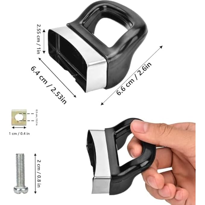 ريحني قطعتان من المقابض الجانبية القصيرة البديلة لمقابض معدنية عالمية للمقالي وأدوات المطبخ المنزلية - Image 5