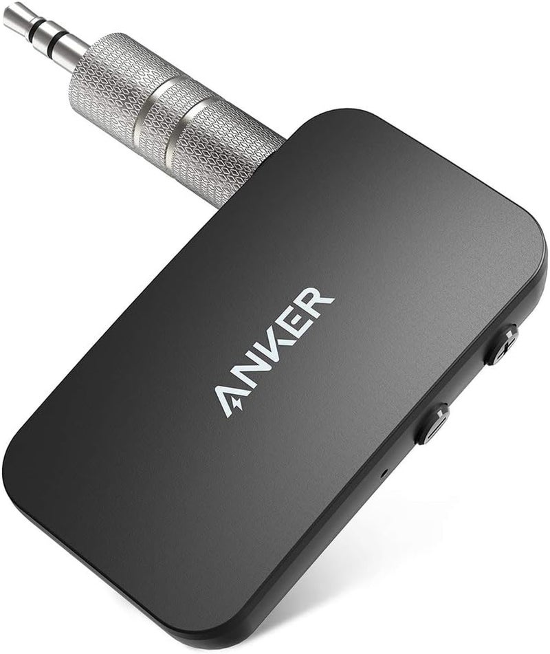 Anker Soundsync A3352 Bluetooth Receiver for Music Streaming with Bluetooth 5.0, 12-Hour Battery Life, Handsfree Calls, Dual Device Connection, for Car, Home Stereo, Headphones, Speakers (Renewed) - Image 1