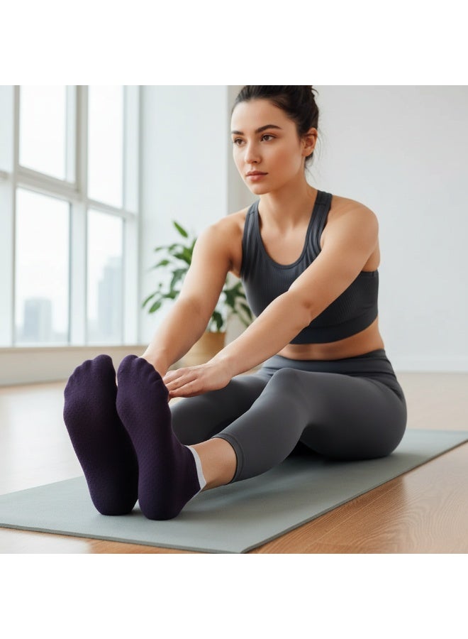 Y&D 10 Piece Invisible Non Falling Heel Shallow Mouth Non Slip Yoga Sports Socks - Image 4