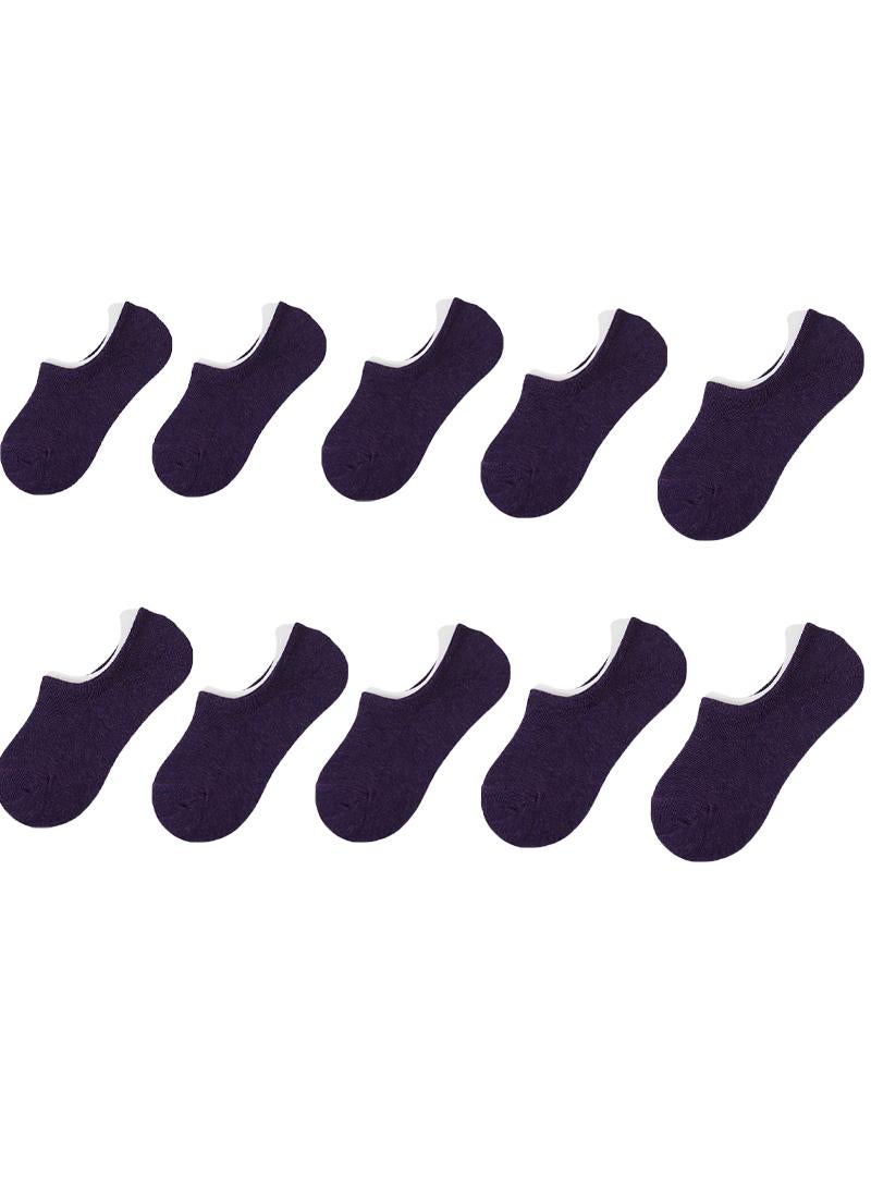 Y&D 10 Piece Invisible Non Falling Heel Shallow Mouth Non Slip Yoga Sports Socks  - Image 1