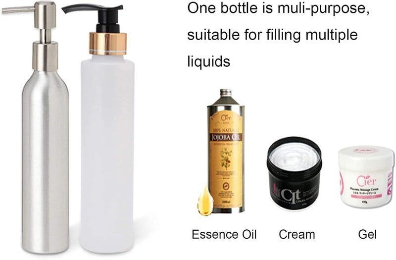 Elitzia Metal Essential Oil Pump Bottle 250ml - Universal Fit for Most Oil Warmers (Elitzia ETOH843/ET31713 Compatible) - Durable Refillable Container for Salons & Home Use - Image 5