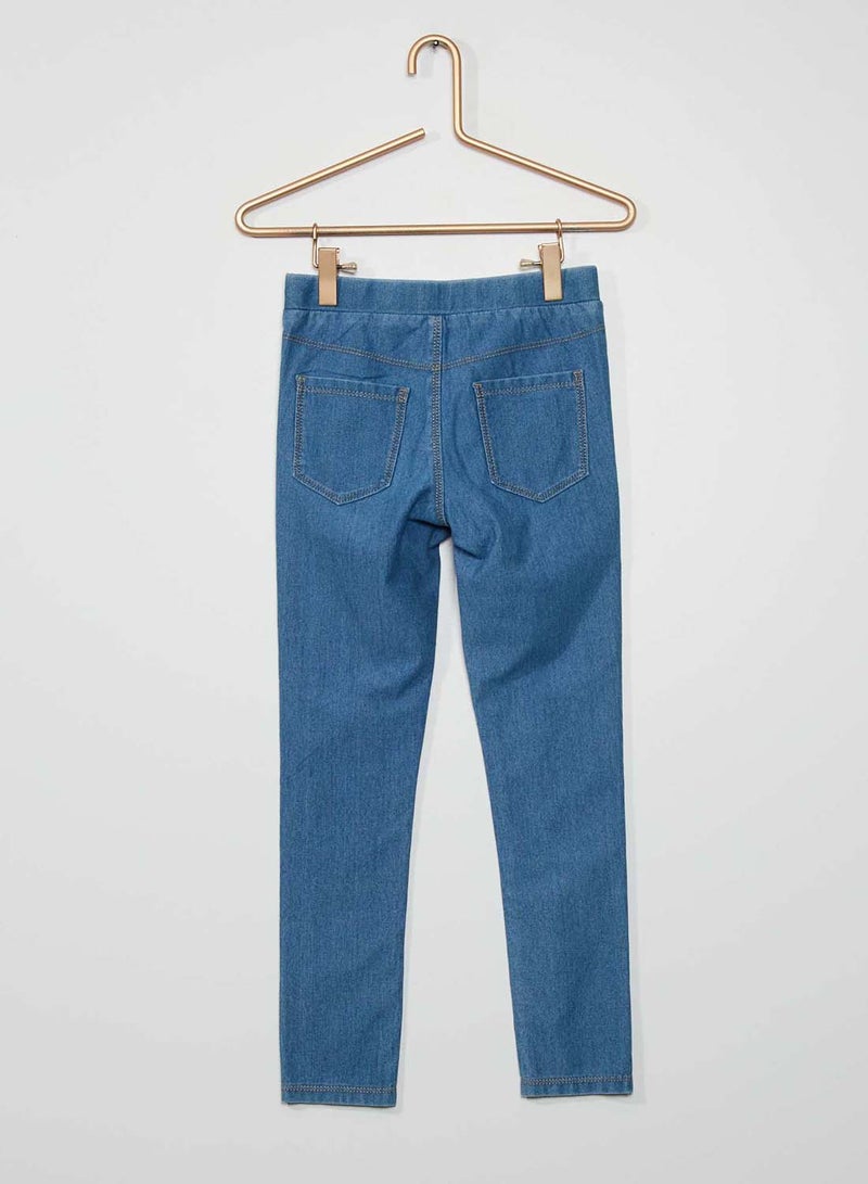 Kiabi stretch-jeggings-blue-2 - Image 2