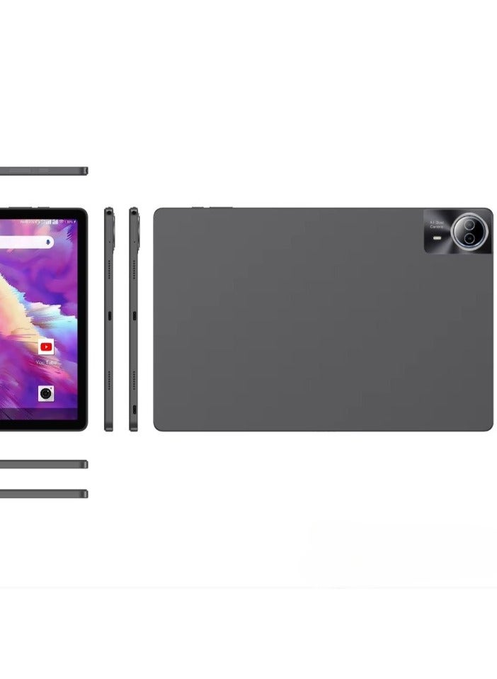 AROAQ A140 Smart Tablet, 6GB RAM 256GB ROM Android Tablet, Long Battery Life Dual Cameras Touch Pad, Portable And Durable Study Tablet For Kids And Adults, (1pc, Grey, With Leather Case) - Image 4