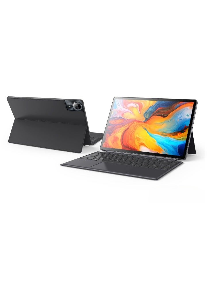 AROAQ A140 Smart Tablet, 6GB RAM 256GB ROM Android Tablet, Long Battery Life Dual Cameras Touch Pad, Portable And Durable Study Tablet For Kids And Adults, (1pc, Grey, With Leather Case) - Image 1