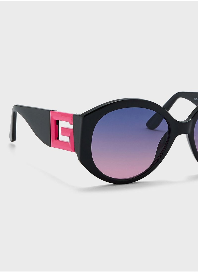 GUESS - Half Frame Shape Sunglasses - Image 1