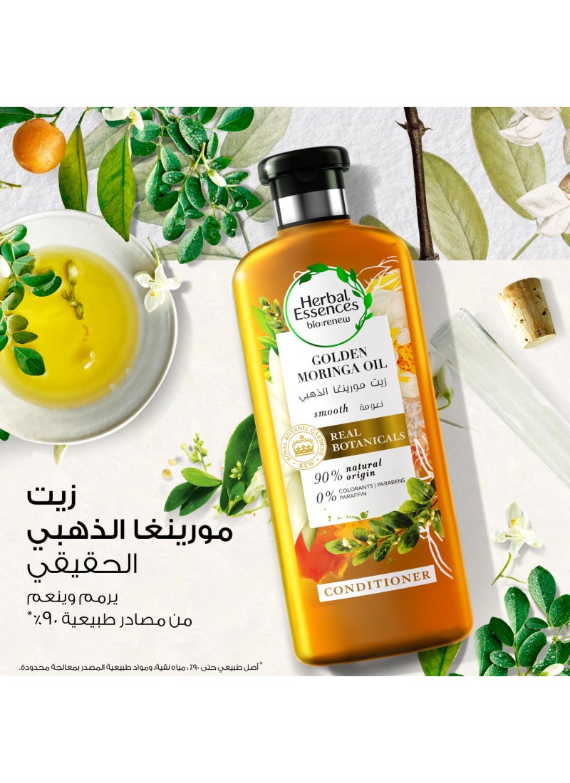 Herbal Essences Bio Renew Natural Shampoo With Golden Moringa Oil For Hair Smoothness 400ml - Image 2