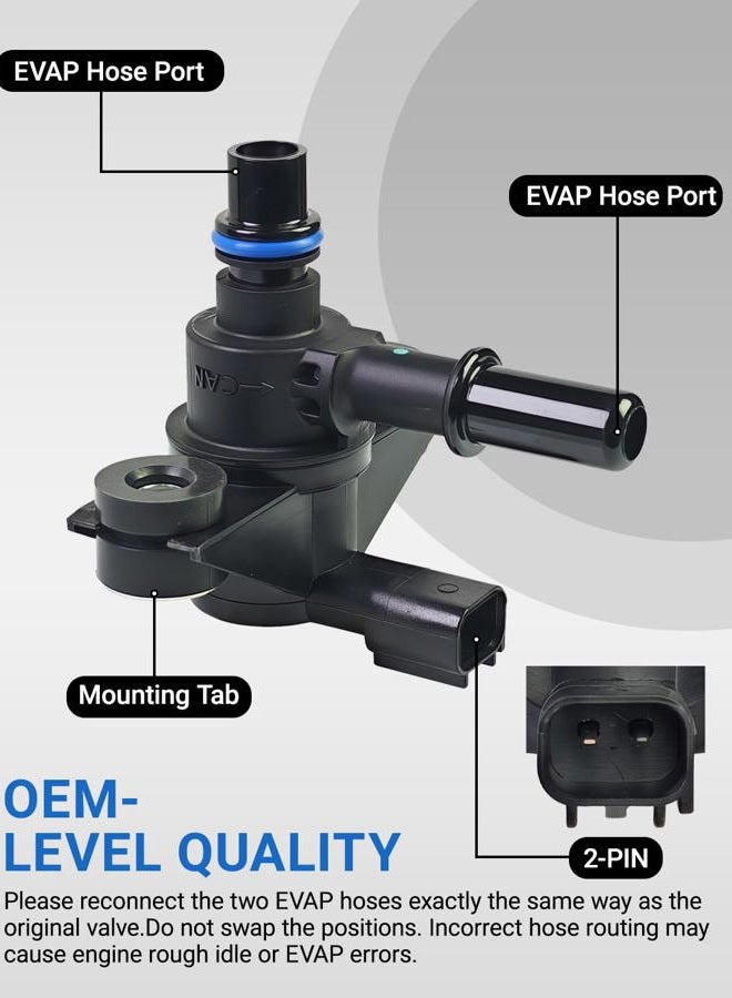 TVM TRAVERMAN Evaporative Vapor Canister Purge Solenoid Valve 911-222 Compatible with FORD Edge Escape Explorer Flex F-150 F-250 F-350 F-450 F-550 Mustang Replace AU5Z9C915A AU5Z9C915B AU5A-9G866-AB - Image 5