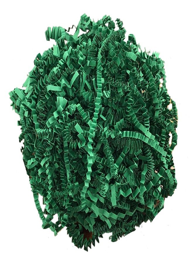 Wgudzpj Raffia Grass Shred Paper for Easter Baskets Filler Creative Eggs Decor,Crinkle Cut Paper Shred Filler Recyclable Gift Wrap Confetti (Dark Green