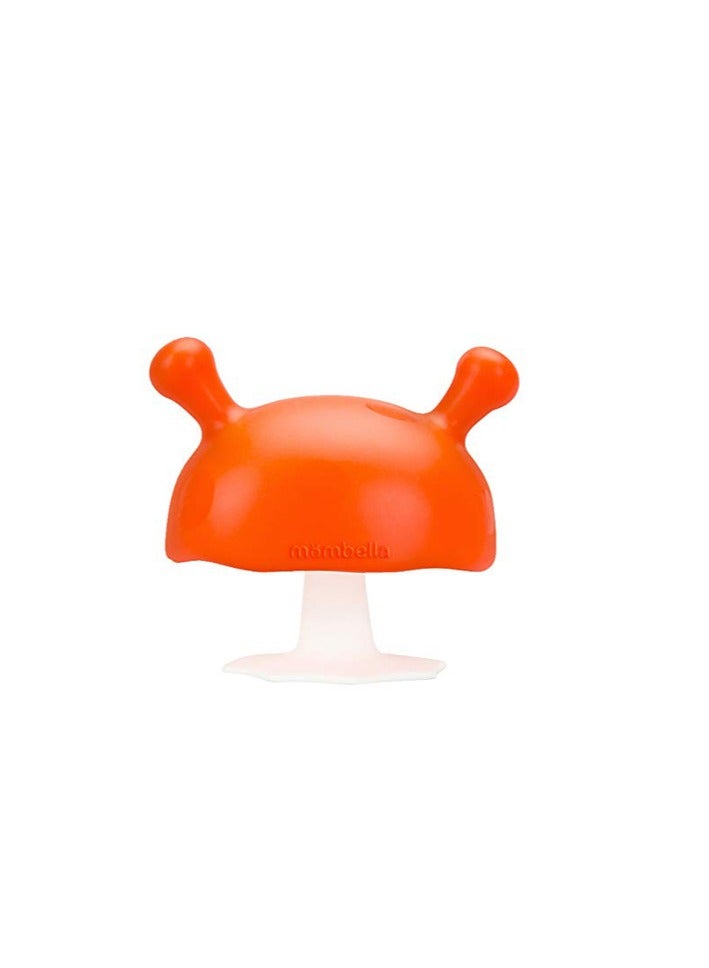 Mombella Mimi The Mushroom Super Soft Silicone Baby Soothing Teether Toy, Pacifier &Breast Shape for Sucking Stage, Prevent Finger Chewing & Falling Down, for 0m - Image 1