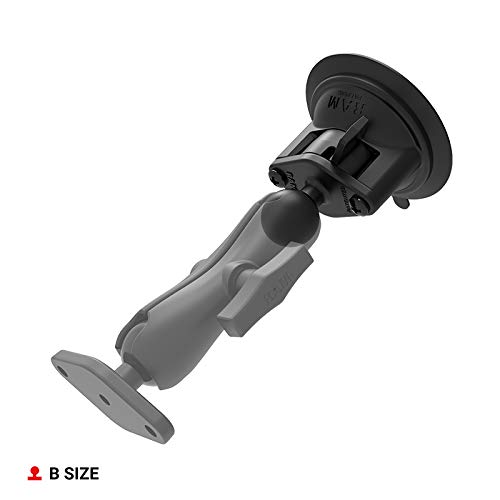 RAM MOUNTS Twist-Lock Composite Suction Cup Base with Ball RAP-B-224-1U with B Size 1" Ball - Image 2