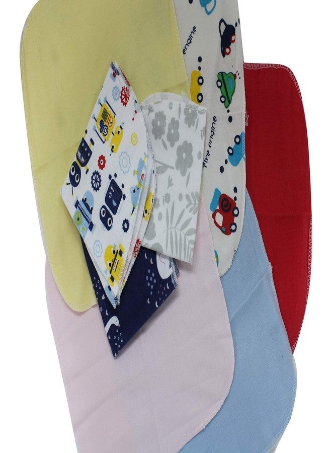 BAAL Cotton Soft Baby Hankies Face Towels, Multicolour, 8 Pieces - Image 3