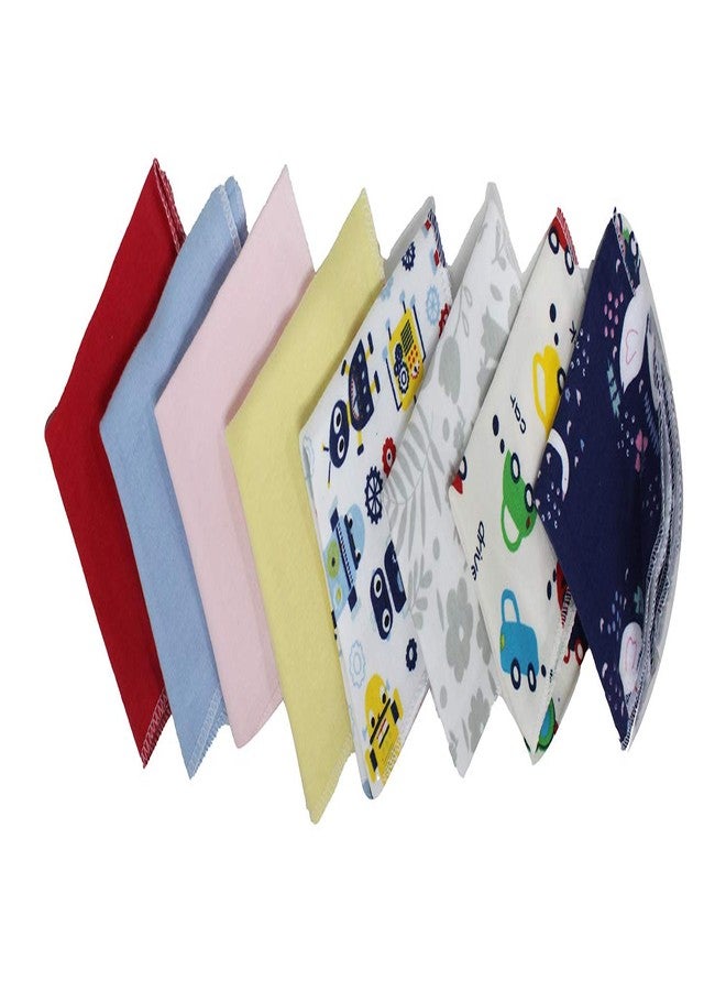 BAAL Cotton Soft Baby Hankies Face Towels, Multicolour, 8 Pieces - Image 5