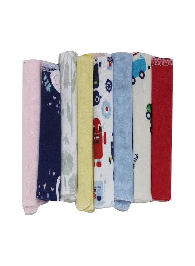 BAAL Cotton Soft Baby Hankies Face Towels, Multicolour, 8 Pieces - Image 1