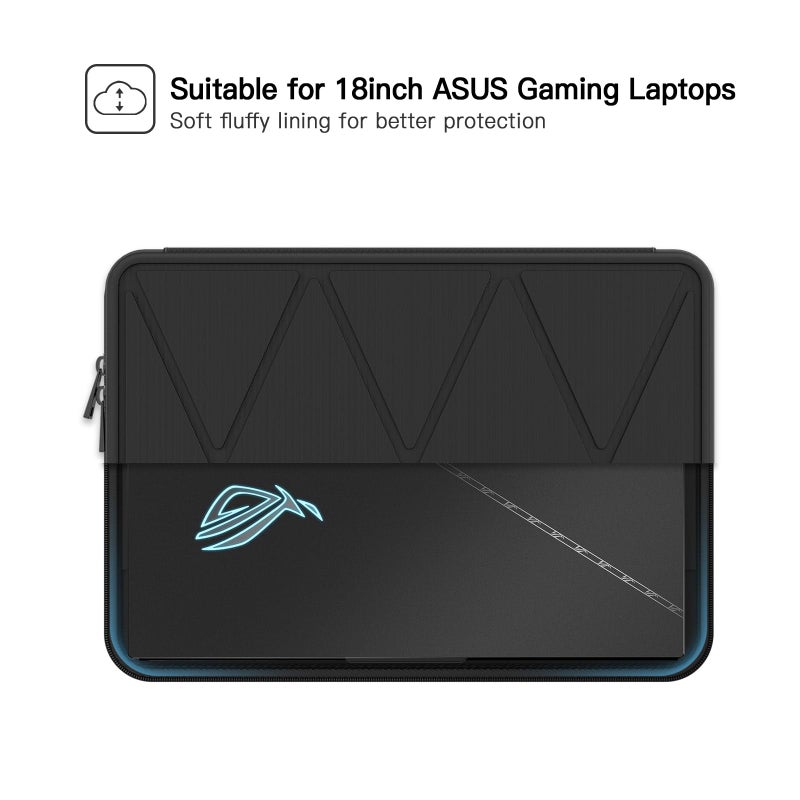 Smatree حافظة صلبة سُمَاتري 18 بوصة لأجهزة لابتوب الألعاب من ASUS لحماية ASUS ROG Strix Scar 18 2025 G835/2024/2023 G834، لأجهزة ASUS ROG Strix G18 2025/2024/2023 G814، حقيبة حمل واقية لأجهزة ASUS ROG Strix 18 - Image 3