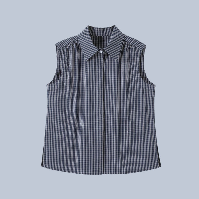 Dahong official classic layered significant other layered sleeveless shirt autumn and winter lapel shirt vest undershirt - Image 3