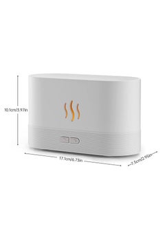 Arabest Upgraded Flame Diffuser180ml Aromatherapy Oil Diffuser Ultrasonic Cool Mist Diffuser with Waterless Auto Shut-Off Protection,5 Color Flame Lights for Home Office  - Image 2