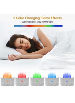 Arabest Upgraded Flame Diffuser180ml Aromatherapy Oil Diffuser Ultrasonic Cool Mist Diffuser with Waterless Auto Shut-Off Protection,5 Color Flame Lights for Home Office  - Image 5