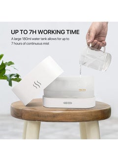 Arabest Upgraded Flame Diffuser180ml Aromatherapy Oil Diffuser Ultrasonic Cool Mist Diffuser with Waterless Auto Shut-Off Protection,5 Color Flame Lights for Home Office  - Image 3