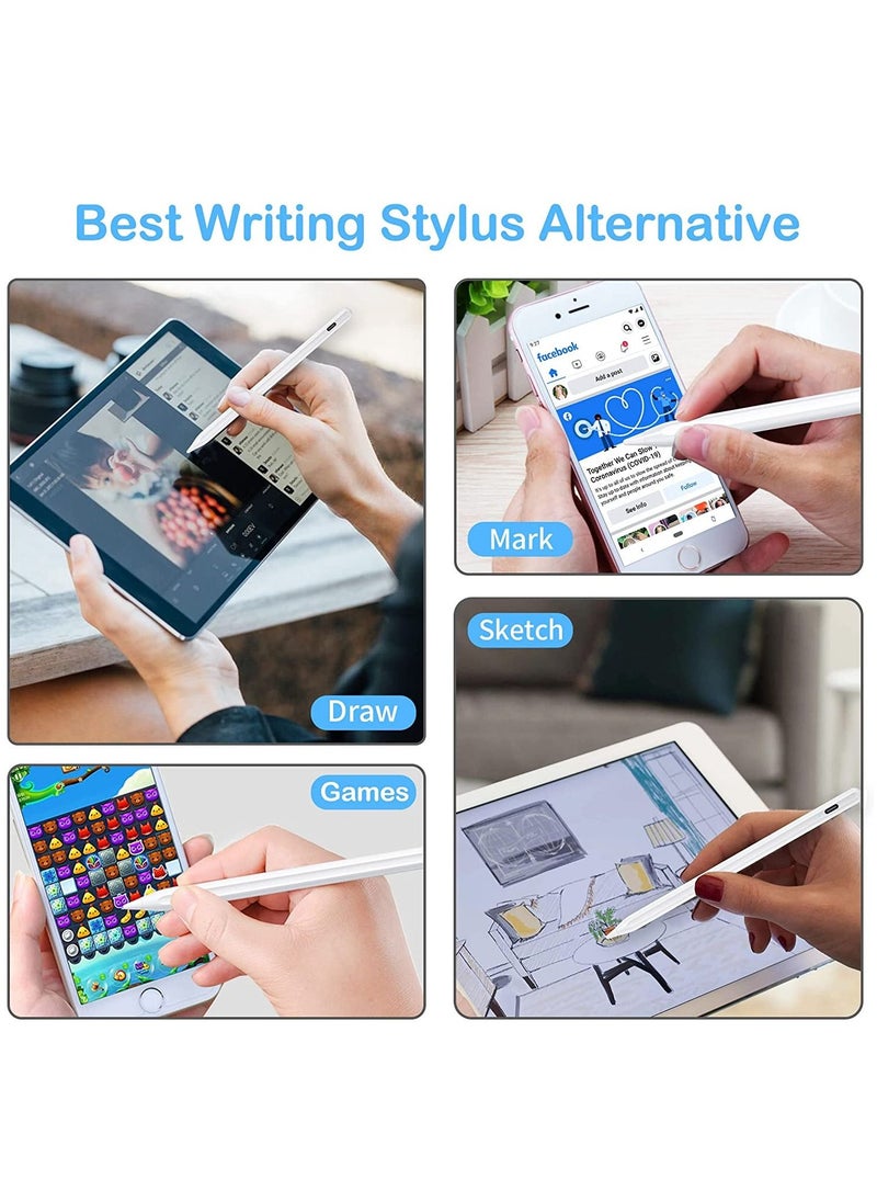Facehub47 - Stylus Pens for Touch Screens , Tablet Pen Rechargeable Digital Pen Compatible with iPhone, iPad, iPad Pro, Samsung, Lenovo and Other iOS, Android smartphone and Tablet Devices - Image 1