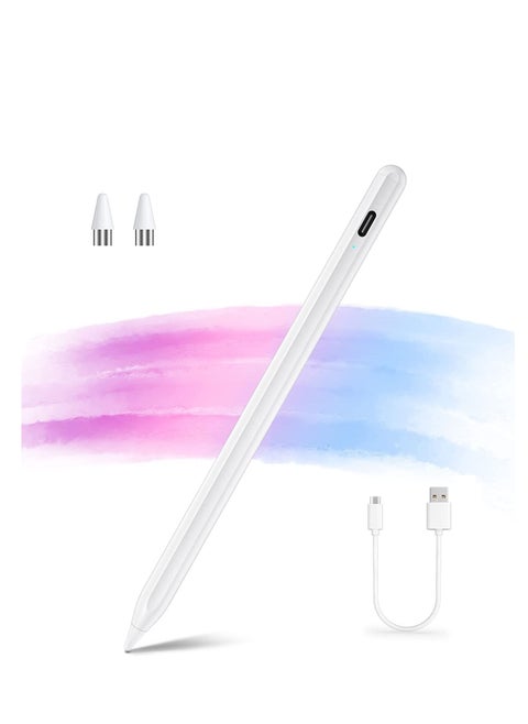Stylus Pens for Touch Screens , Tablet Pen Rechargeable Digital Pen Compatible with iPhone, iPad, iPad Pro, Samsung, Lenovo and Other iOS, Android smartphone and Tablet Devices