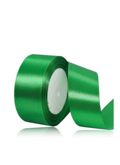 MARKQ Green Satin Ribbon, 38mm x 25yd Fabric Polyester Ribbon for Gift Wrapping, Party Favors, Wedding Decorations, Bow Making, Bouquets, Sewing Projects & Craft Supplies  - Image 1